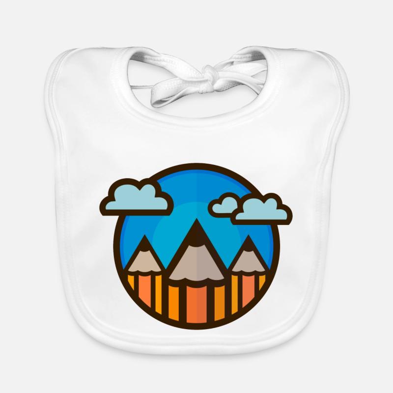 Stylos (paysage) 01 Bavoir bio Bébé