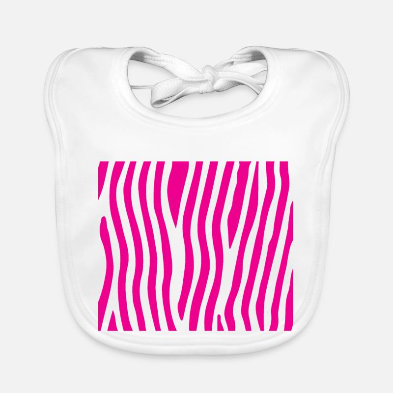 Pink zebra Organic Baby Bibs