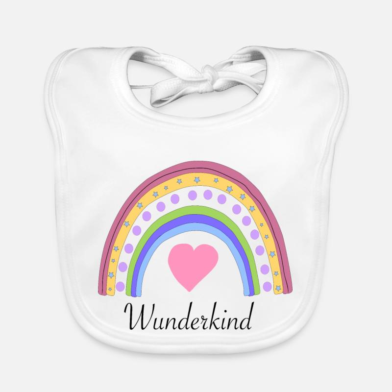 wunderkind - Baby Bio-Lätzchen - Weiß