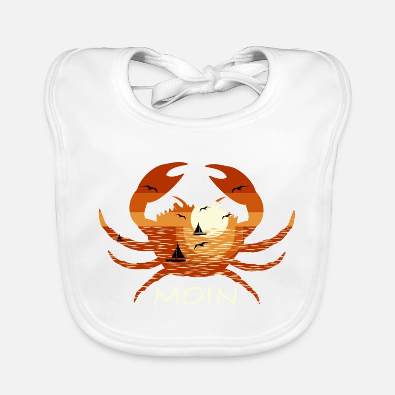 Moin North German Crab Organic Baby Bibs