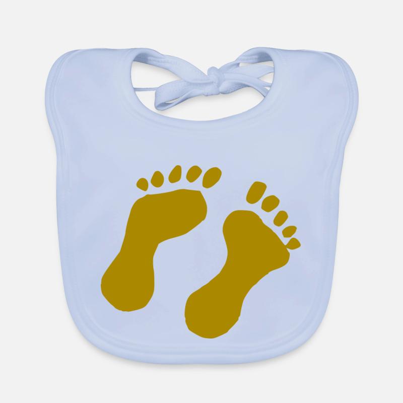 Impression pied Bavoir bio Bébé