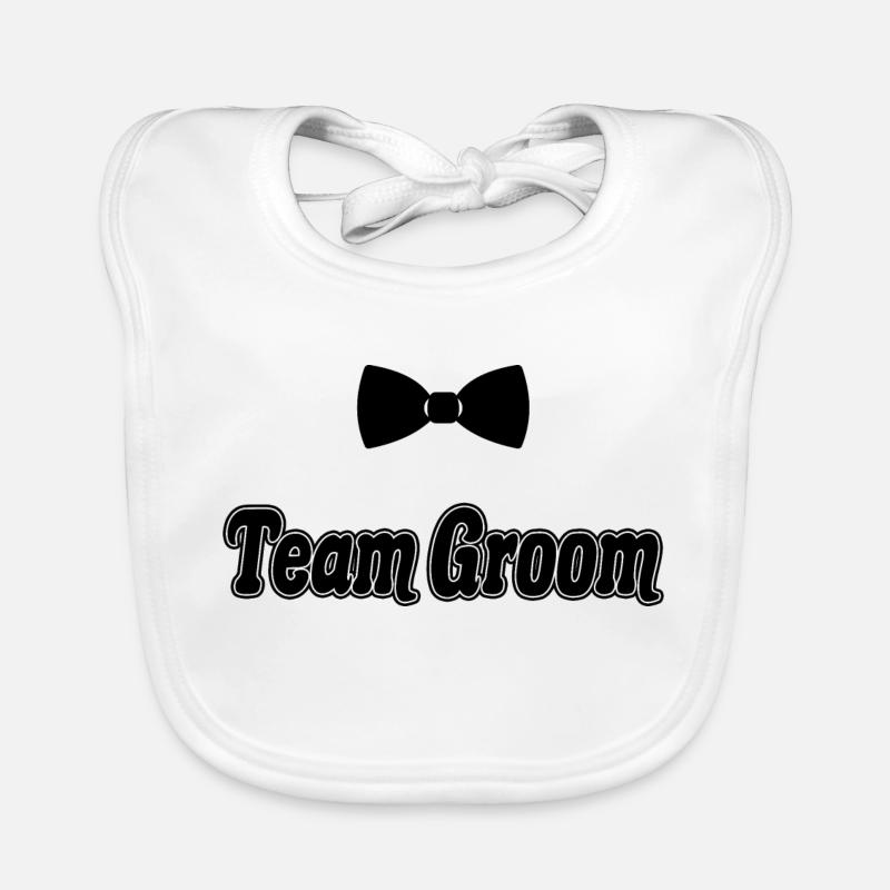 Team Bräutigam Zukunft Ehemann Bachelor Party Geschenk Baby Bio-Lätzchen