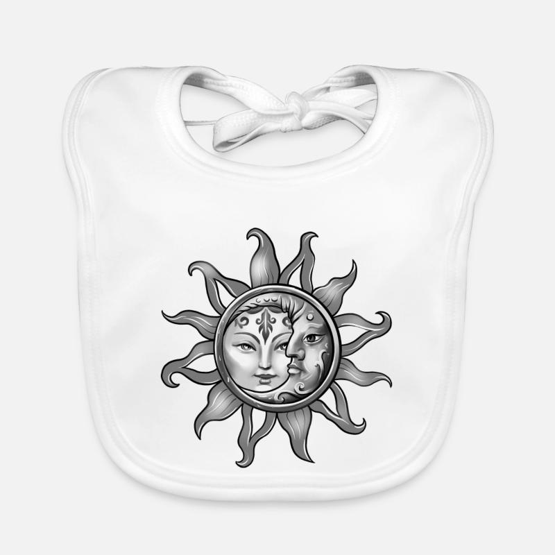 Sun And Moon - Yin Yang Organic Baby Bibs