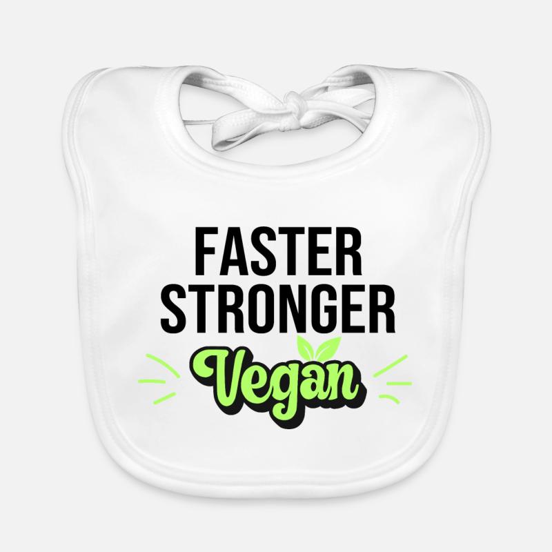 Plus rapide Stronger Vegan Bavoir bio Bébé
