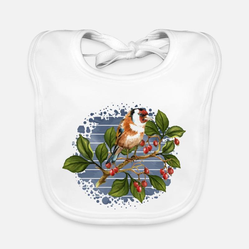 Bunter Vogel Baby Bio-Lätzchen