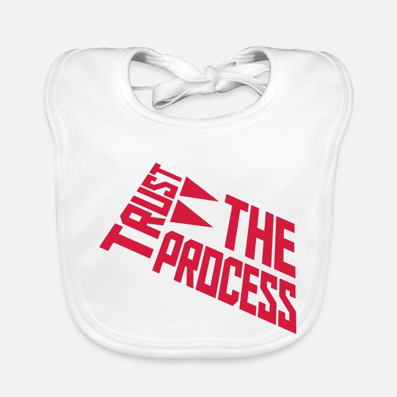 trust the process Zitat Baby Bio-Lätzchen