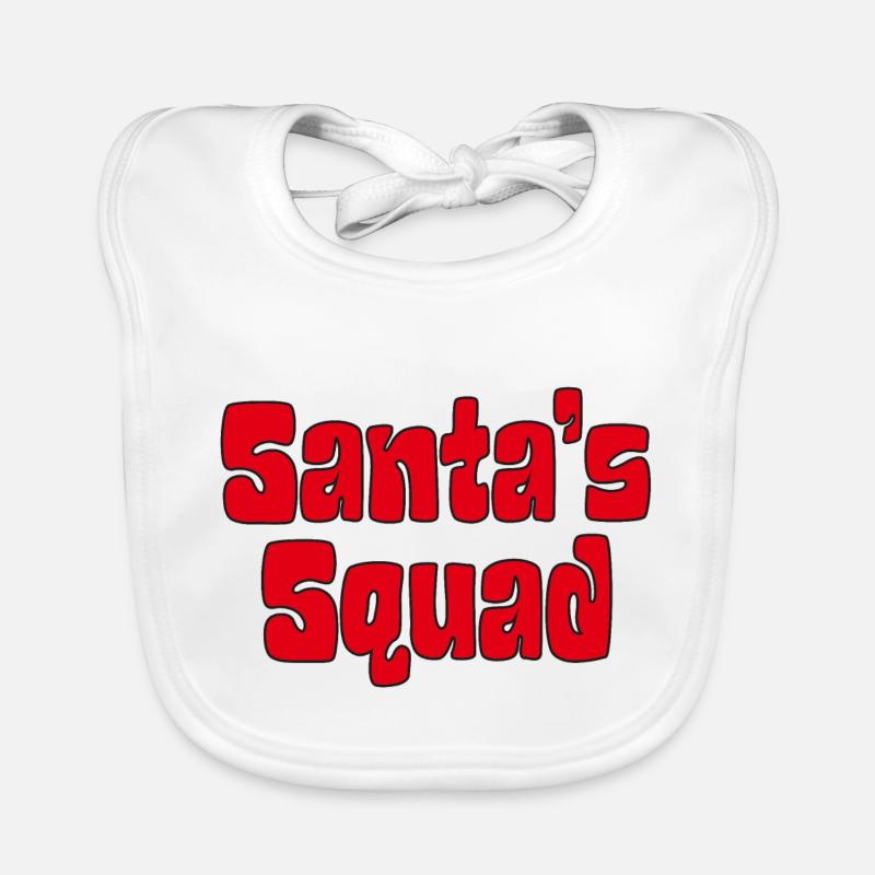Die Truppe des Weihnachtsmanns Baby Bio-Lätzchen