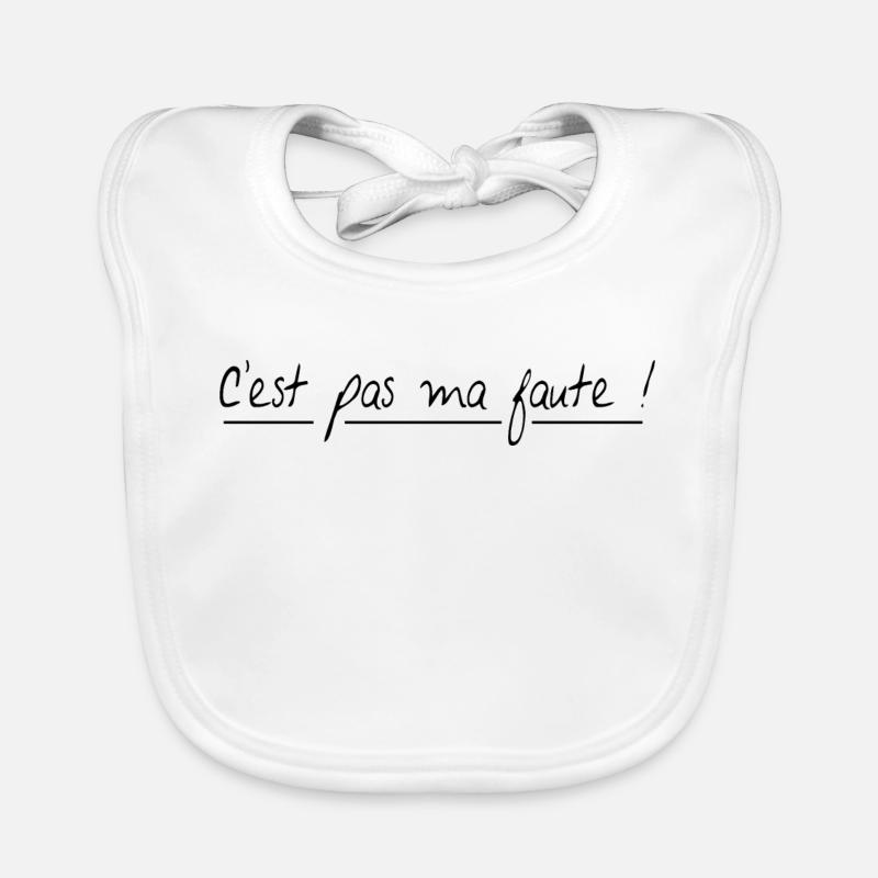 C'est pas ma faute Bavoir bio Bébé