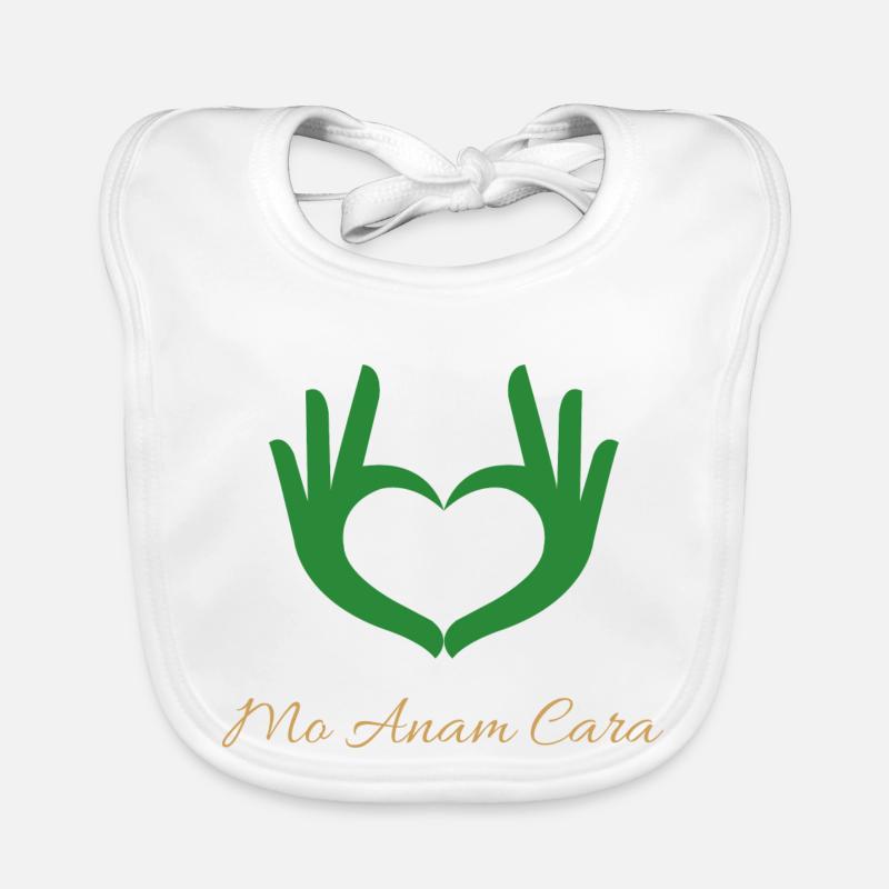 MoAnam Cara Heart Organic Baby Bibs