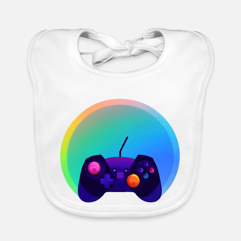 Zocker Gamer Videospiel Kontroller Gaming Zocken Baby Bio-Lätzchen