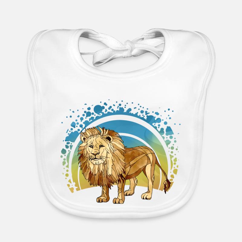 Lion Bavoir bio Bébé