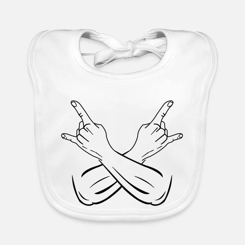 cool hands symbol Baby Bio-Lätzchen