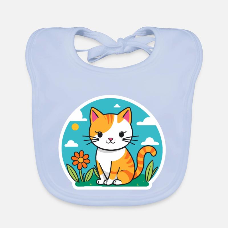 süßes Kätzchen Baby Bio-Lätzchen