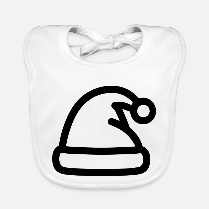 Christmas hat Organic Baby Bibs