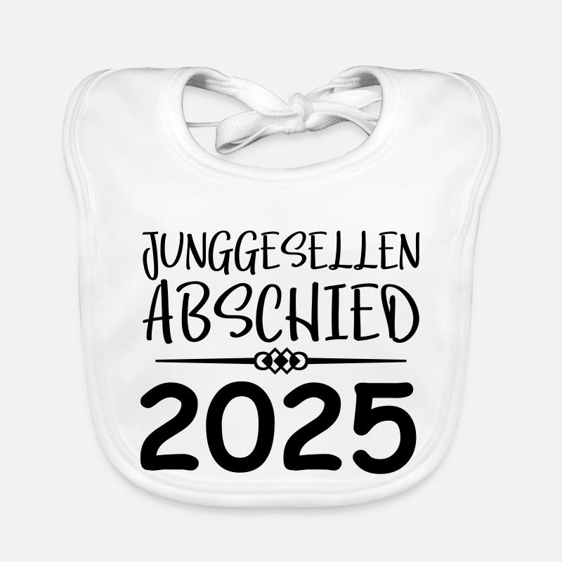 junggesellenabschied 2025 Baby Bio-Lätzchen