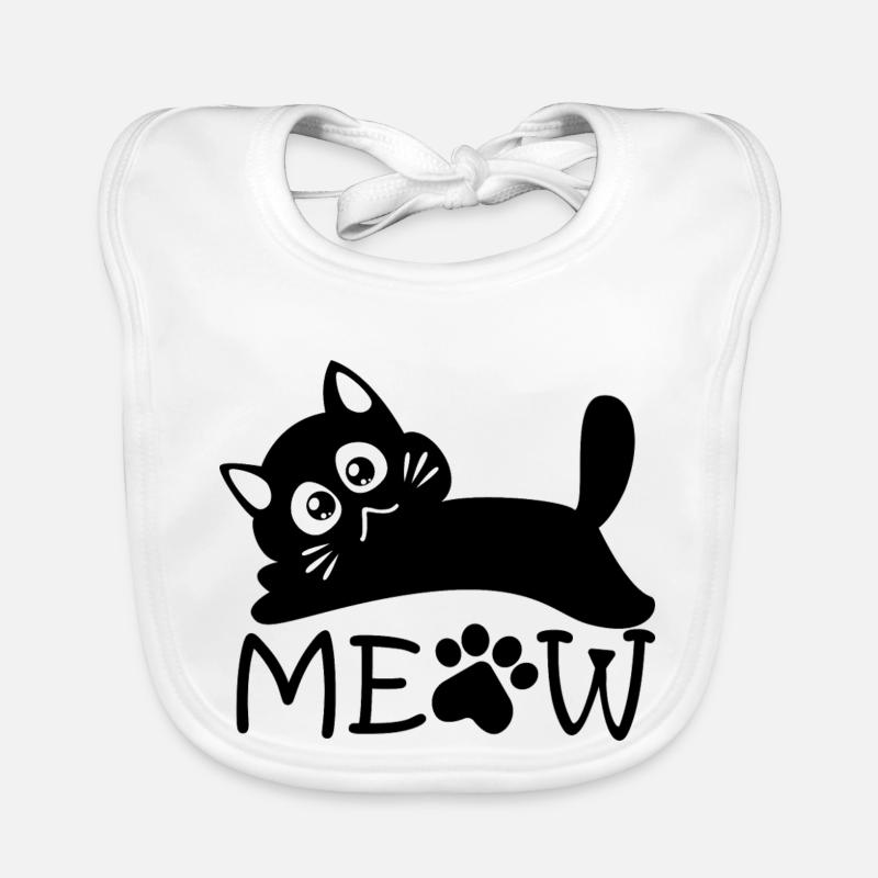 Dramatic Meow Organic Baby Bibs