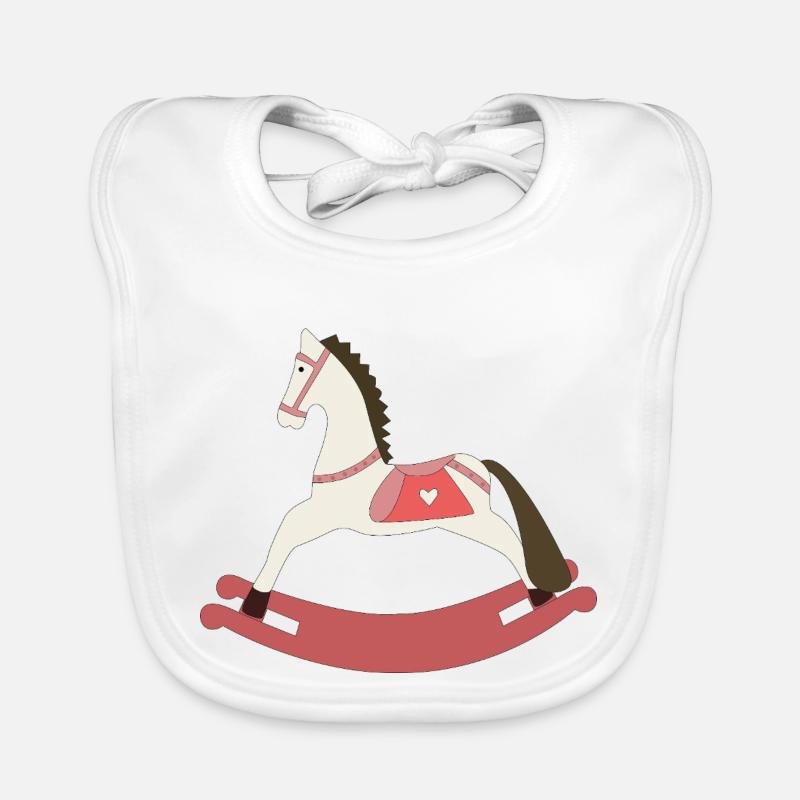 Cheval à bascule Bavoir bio Bébé