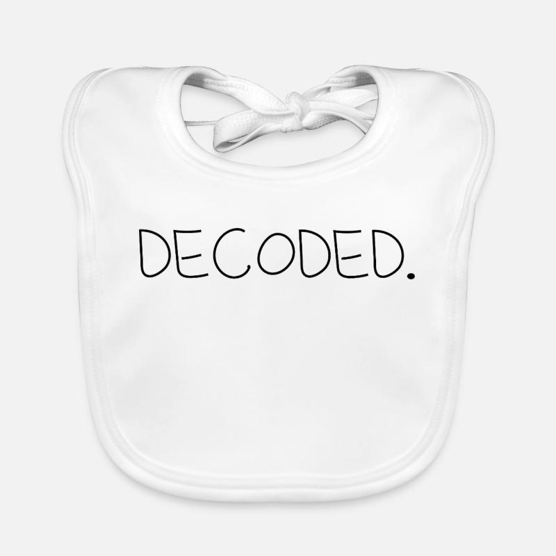Decoded - Baby Bio-Lätzchen - Weiß