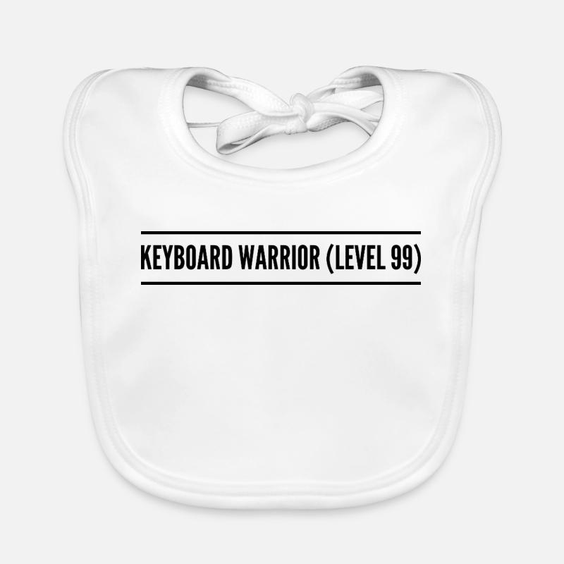 keyboard warrior ( level 99 ) Bavoir bio Bébé