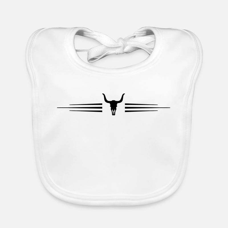 Ligne Bull Skeleton Bavoir bio Bébé