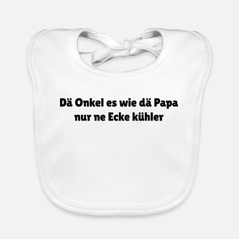 Kölscher Onkel Spruch kühler Baby Bio-Lätzchen