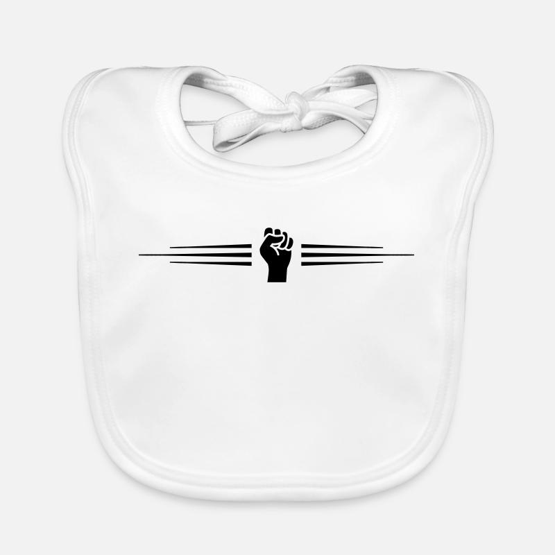 Hand Faust Linie Baby Bio-Lätzchen