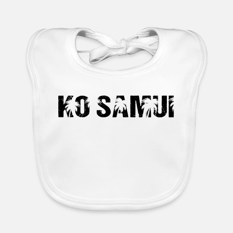 Ko Samui Thailand Palmen Baby Bio-Lätzchen