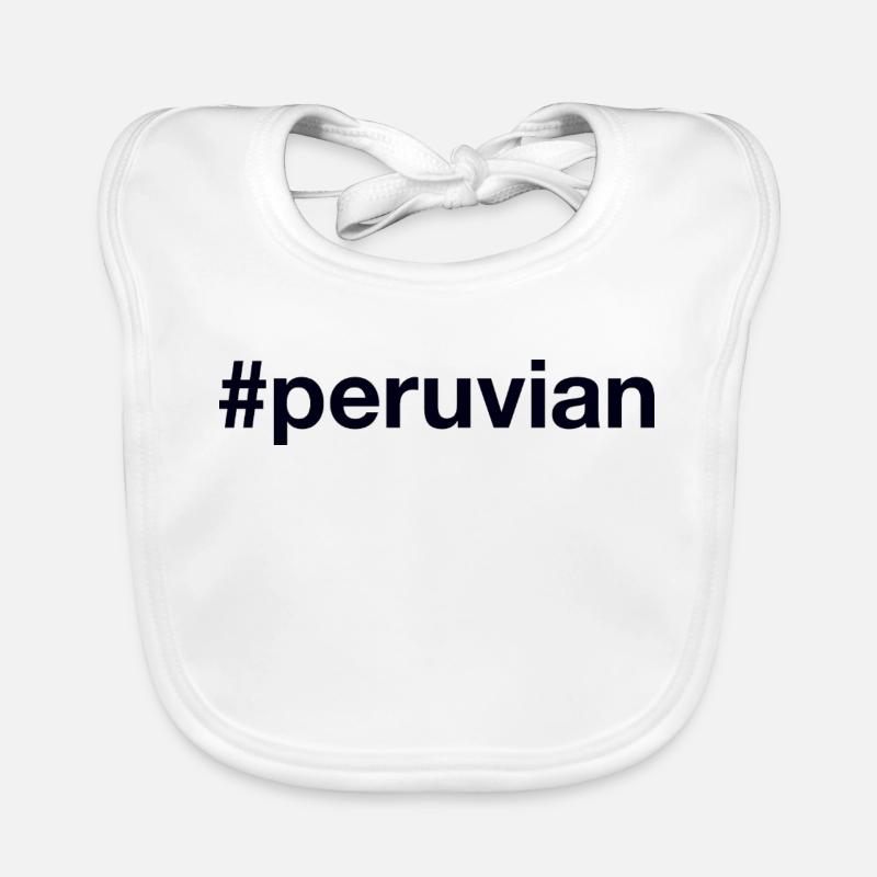 Peruvian Hashtag Peru Baby Bio-Lätzchen