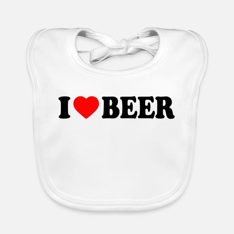 J’adore la bière Bavoir bio Bébé