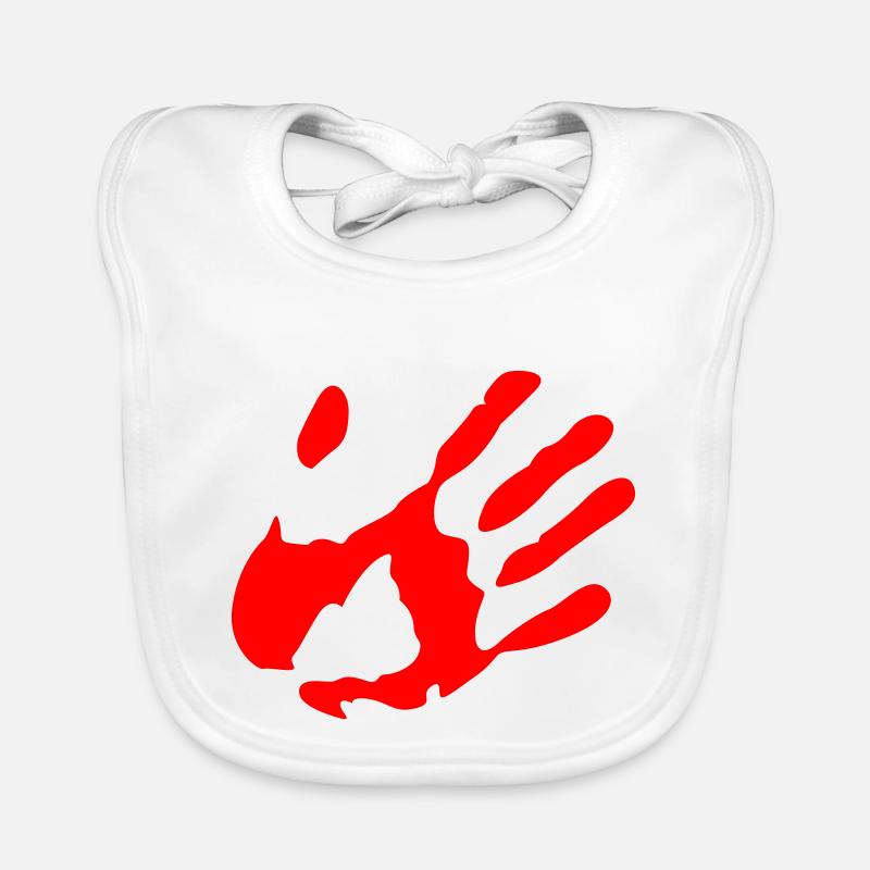 trace de main Bavoir bio Bébé