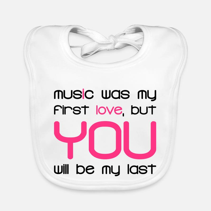 Music Was my First Love 2C Bavoir bio Bébé