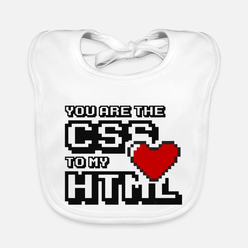 Vous êtes le css à mon html Bavoir bio Bébé