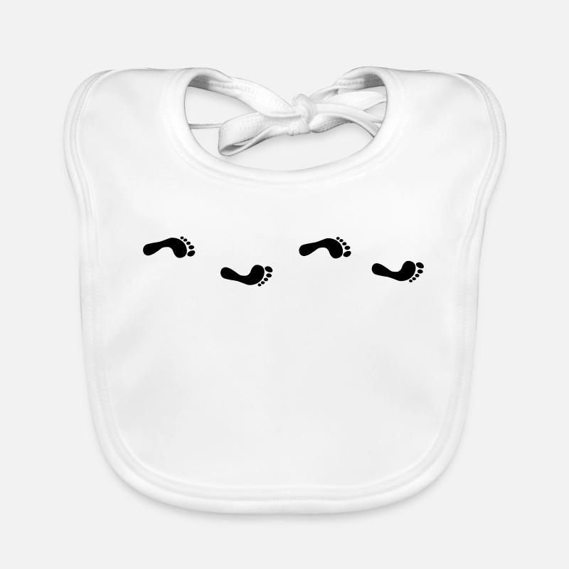 Empreintes de pas Bavoir bio Bébé