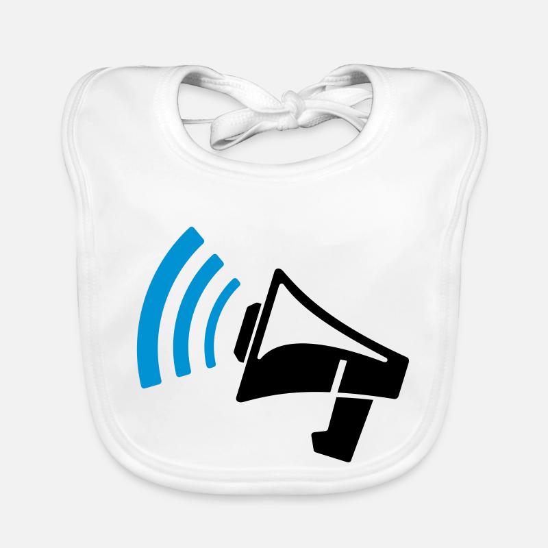 Megaphone gift Organic Baby Bibs