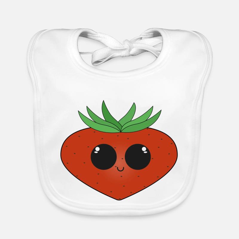 fraise Bavoir bio Bébé