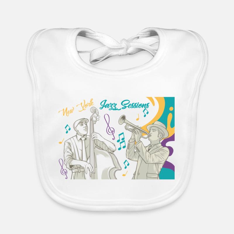 SESSIONS DE NY JAZZ Bavoir bio Bébé