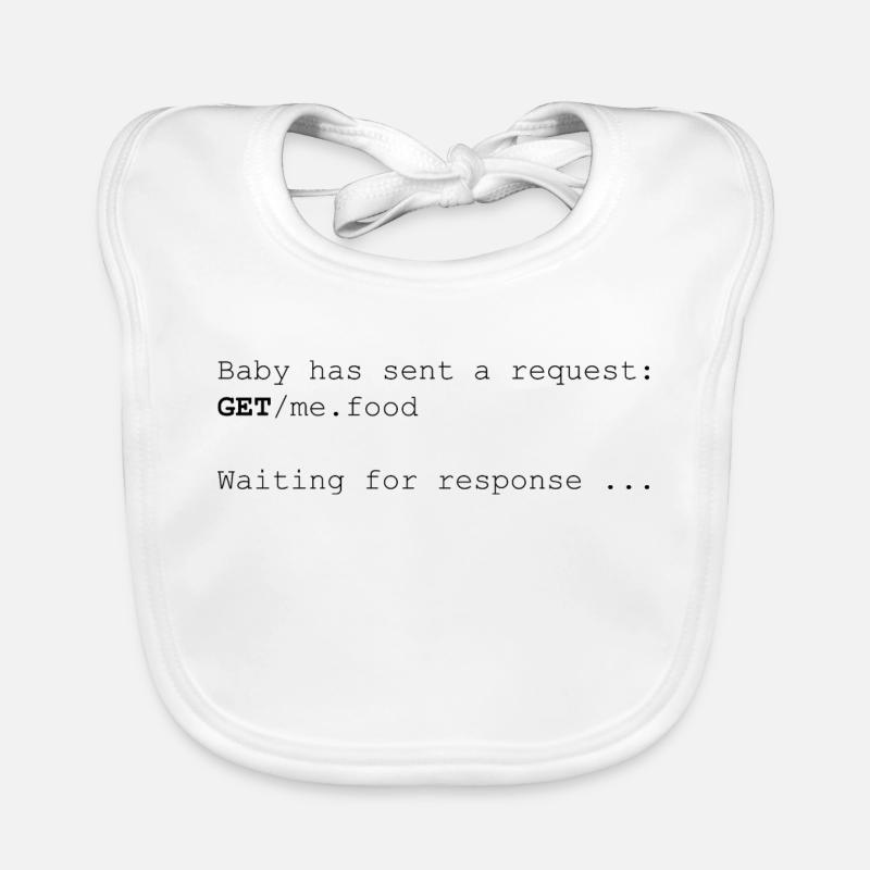 Programmierer Baby latz - Baby Bio-Lätzchen - Weiß