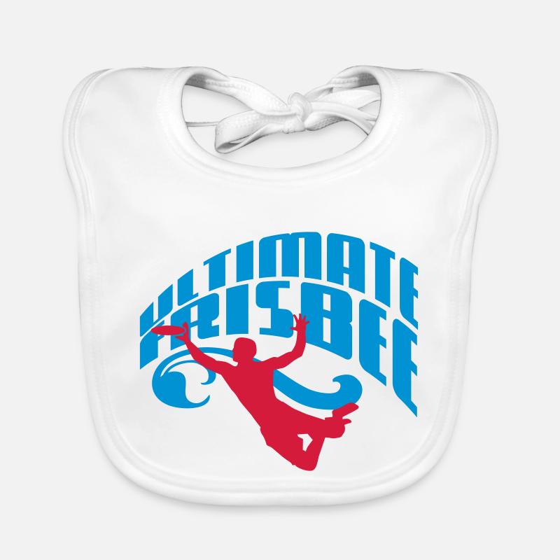 Ultimate Frisbee - Baby Bio-Lätzchen - Weiß