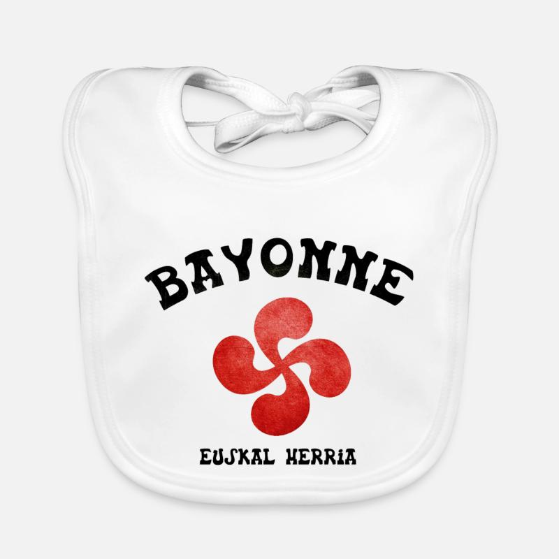 Bayonne 4 - Bavoir bio Bébé - blanc