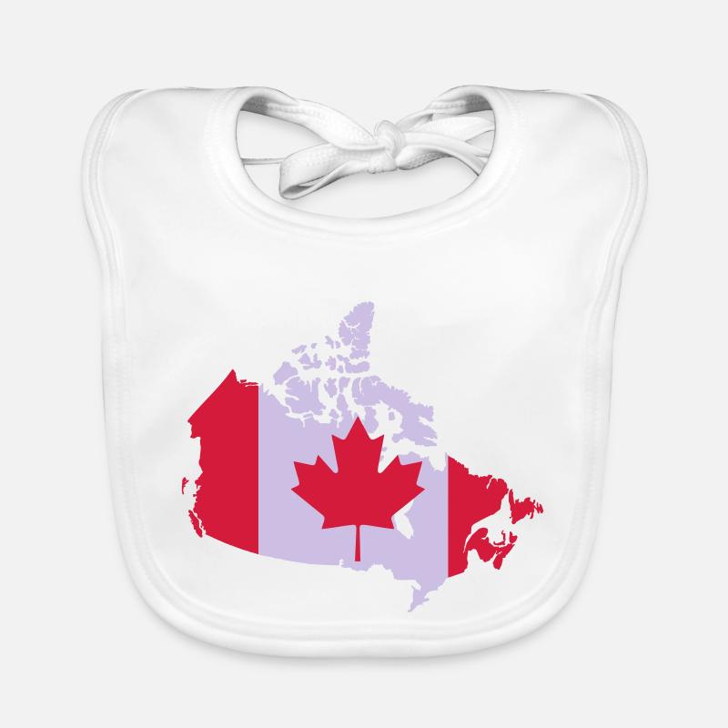 Canada - Bavoir bio Bébé - blanc