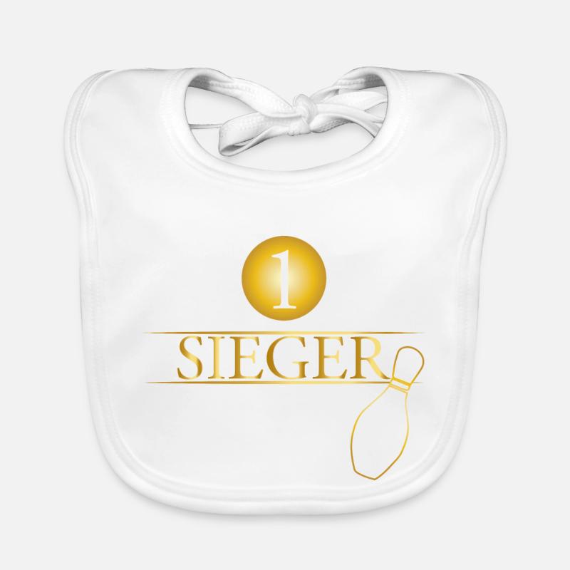 Kegeln Bowling Sieger Geschenk Bewegung Trophäe Baby Bio-Lätzchen