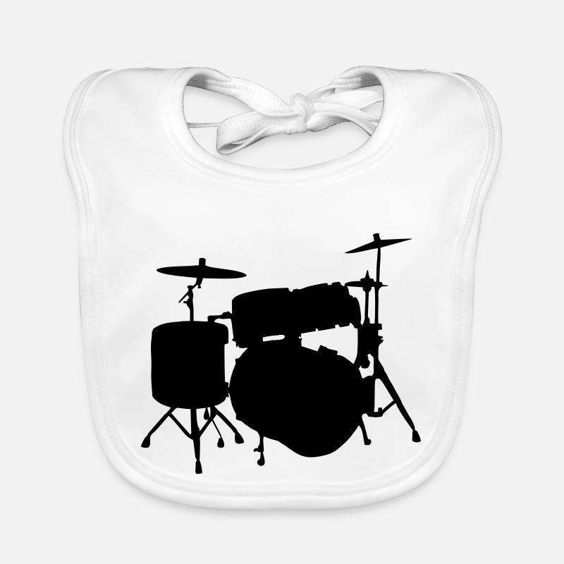 Drums Organic Baby Bibs