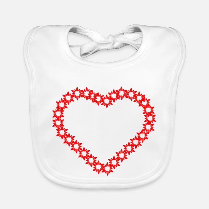 Heart Organic Baby Bibs