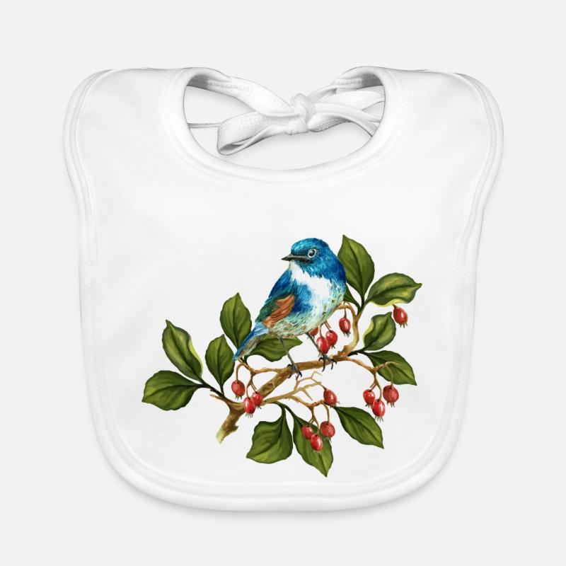 Oiseau coloré Bavoir bio Bébé