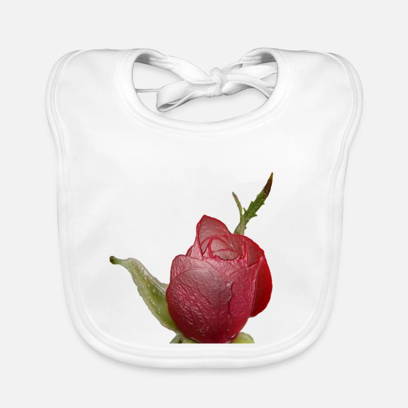 Red Rose Organic Baby Bibs