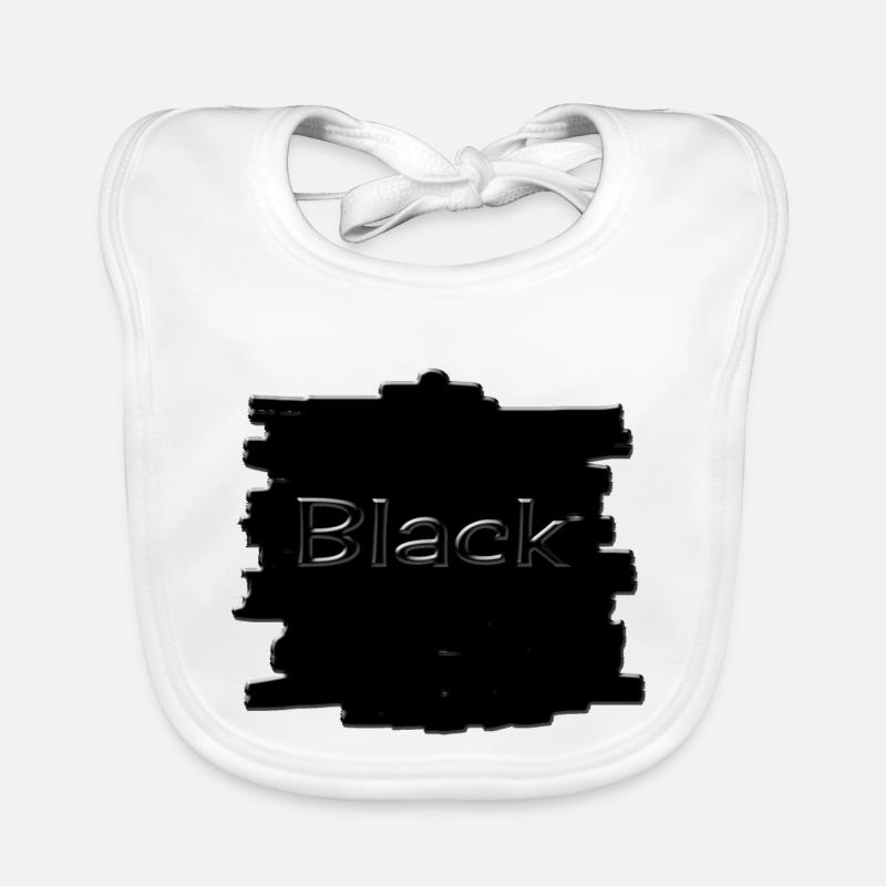 Schwarz Baby Bio-Lätzchen