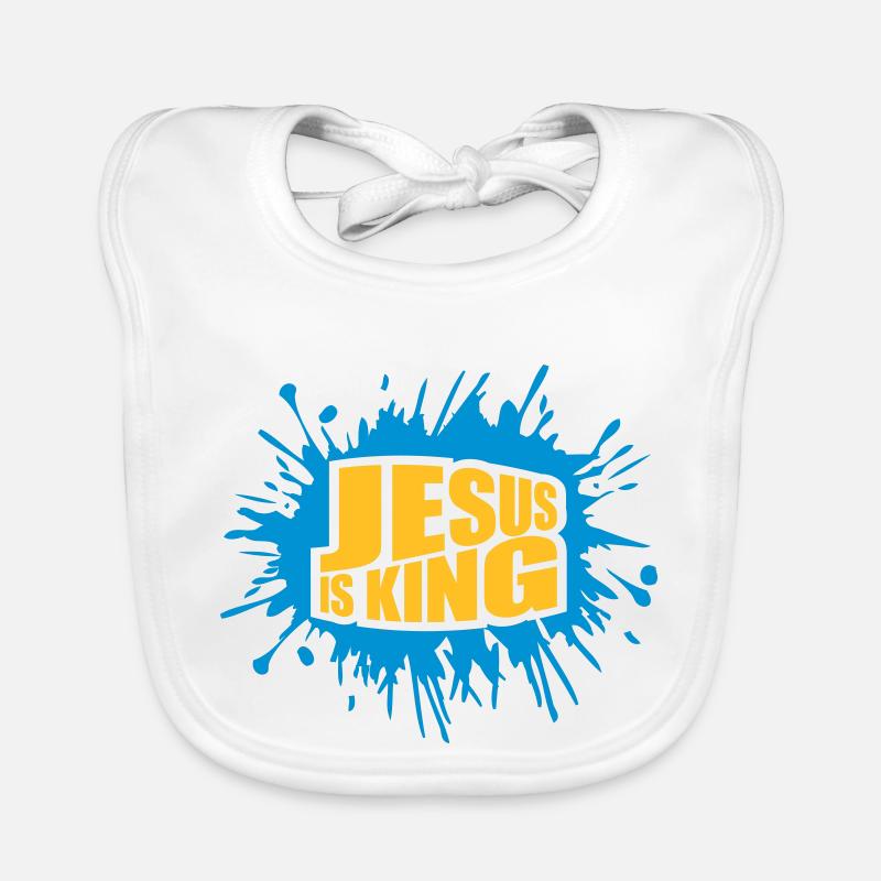 jesus is king Zitat Baby Bio-Lätzchen