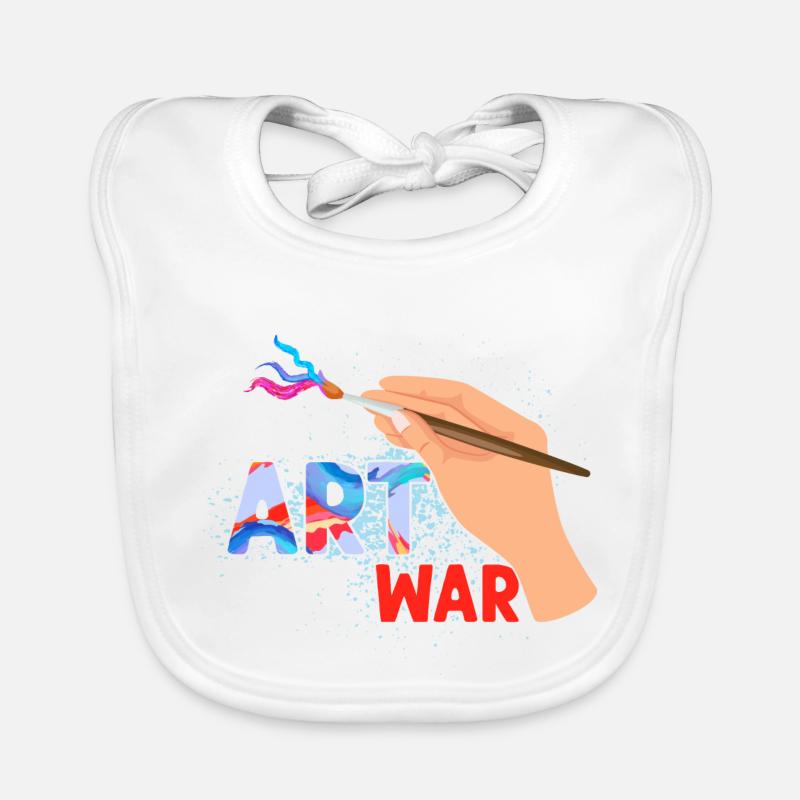 Make Art, Not War Formation des professeurs d’art Bavoir bio Bébé