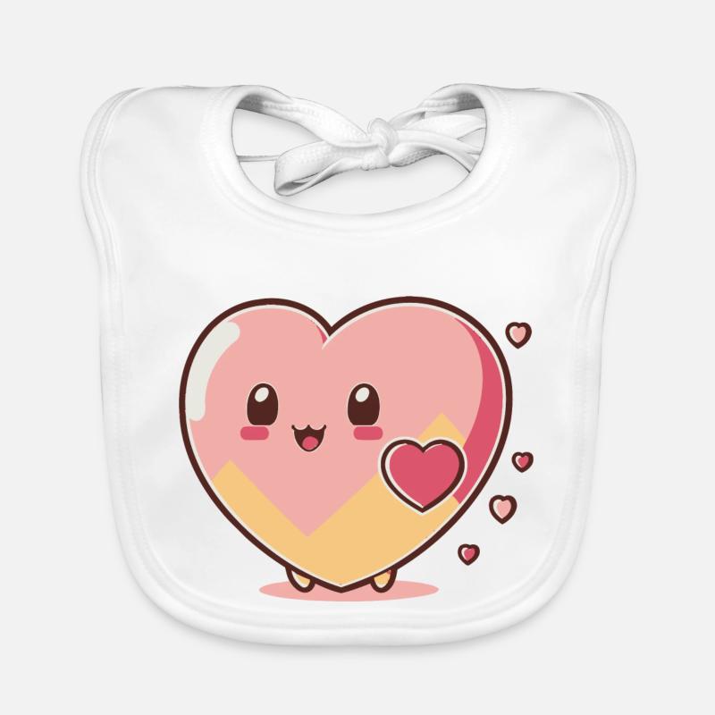 süßes Herz Baby Bio-Lätzchen