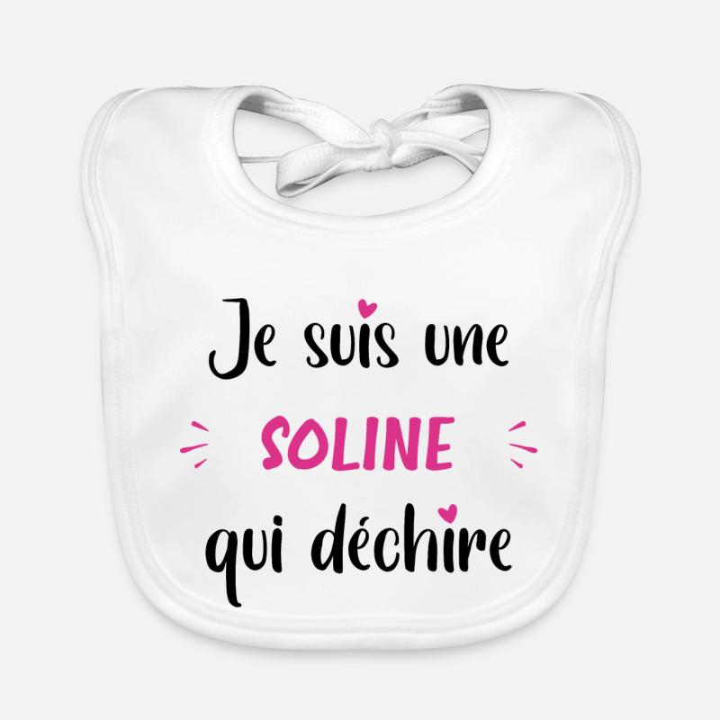Soline qui déchire Bavoir bio Bébé